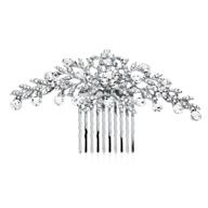 💎 exquisite mariell silver rhinestone crystal vine bridal comb: perfect hair accessory for weddings, proms, and special occasions logo