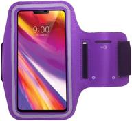 📱 повязка для фитнеса cbus для телефонов lg v40 thinq, v35 thinq, g7 thinq, stylo 4, phoenix 4, phoenix plus, harmony 2, v30, lg g6, g6+, lg x charge, x power 2, k20, x venture - фиолетовый логотип