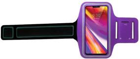 img 2 attached to 📱 CBUS Fitness Armband Phone Holder for LG V40 ThinQ, V35 ThinQ, G7 ThinQ, Stylo 4, Phoenix 4, Phoenix Plus, Harmony 2, V30, LG G6, G6+, LG X Charge, X Power 2, K20, X Venture - Purple