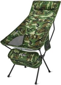 img 4 attached to 🏕️ G4Free Portable High Back Camping Chair: Lightweight & Upgrade with Headrest, Pocket - Perfect for Outdoor Travel, Picnic, Hiking, Fishing!