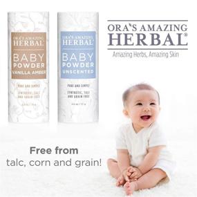 img 3 attached to 👶 Ora's Amazing Herbal: Talc-Free, Cornstarch-Free, Unscented Baby Powder - Safe and Gentle for Your Baby's Delicate Skin!