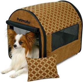 img 1 attached to Portable Indoor Pet Home: Petmate Fashionably Vets Your Pet's Comfort