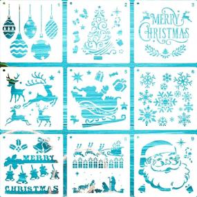 img 4 attached to 🎨 LLGLTEC Christmas Stencils Template: Enhance Your Artwork with Reusable Painting and Drawing Supplies