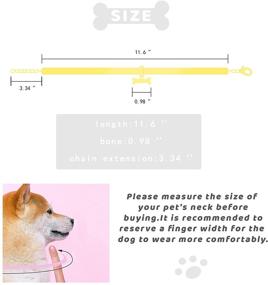 img 3 attached to 🐾 XINAOBAOLUO 2021 Fashion Pet Jewelry Necklace: Sparkling Rhinestone Chain Collar for Cats and Dogs