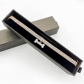 img 2 attached to 🐾 XINAOBAOLUO 2021 Fashion Pet Jewelry Necklace: Sparkling Rhinestone Chain Collar for Cats and Dogs