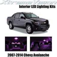 xtremevision interior led for chevy avalanche 2007-2014 (14 pieces) pink interior led kit installation tool logo