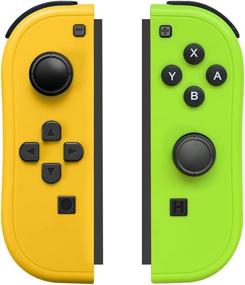 img 4 attached to 🎮 Enhance Your Switch Gaming Experience with Joy-Pad Controller: Left and Right Controllers with Grip Support, Wake-up Function - Orange and Green