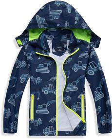 img 4 attached to 🧥 SHIBASHAN Lightweight Waterproof Raincoat Windbreaker: Perfect Boys' Clothing for Jackets & Coats!