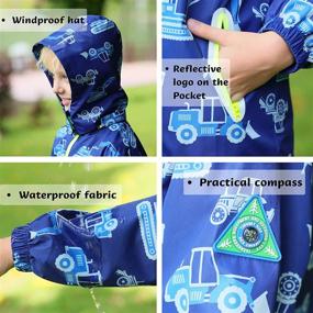 img 1 attached to 🧥 SHIBASHAN Lightweight Waterproof Raincoat Windbreaker: Perfect Boys' Clothing for Jackets & Coats!