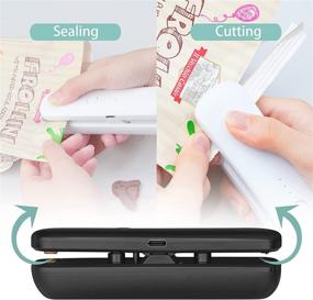 img 3 attached to 🔒 LORDSON Mini Bag Sealer Rechargeable: Handheld portable heat resealer for snack, cookie and candy chip plastic bags with 3 sealing temperatures for food freshness