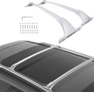 🚗 aluminum roof rack crossbars for nissan rogue 2014-2020 with side rail | luggage carrier cross bar for snowboards, canoes, kayaks, and bikes logo