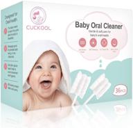 👶 детская щетка для зубов - очиститель десен для младенцев и одноразовый очиститель языка для детей от 0 до 36 месяцев - ватная щетка для ухода за полостью рта младенца. логотип