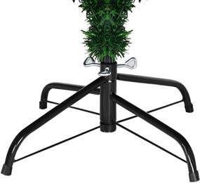 img 3 attached to 🎄 OVX Artificial Christmas Tree Stand Base - 16" Width, Fits 4ft-7.5ft Trees - Steel/Folding - 1.26" Pole Diameter Range