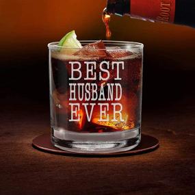 img 1 attached to Shop4Ever Husband Engraved Whiskey Glass