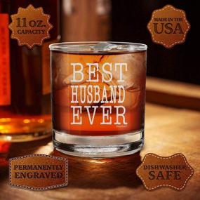 img 3 attached to Shop4Ever Husband Engraved Whiskey Glass