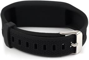 img 1 attached to Adjustable Replacement Wristbands with Watch Buckle for Garmin Vivofit 3, jr, and jr 2 - Compatible Bands for Kids, Women, and Men - No Tracker Included