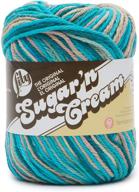 🧶 lily sugar'n cream super size ombres yarn, pebble beach ombre, 1 ball, 3 oz logo