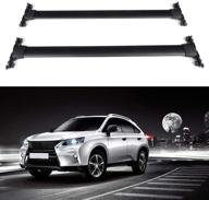 🚗 eccpp aluminum roof rack cross bar set - ideal fit for lexus rx350/rx450h 2010-2015, luggage cargo carrier rails, roof mounted cross bars logo