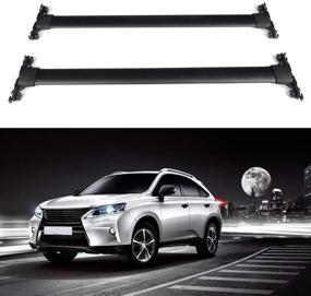 img 4 attached to 🚗 ECCPP Aluminum Roof Rack Cross Bar Set - Ideal Fit for Lexus RX350/RX450h 2010-2015, Luggage Cargo Carrier Rails, Roof Mounted Cross Bars