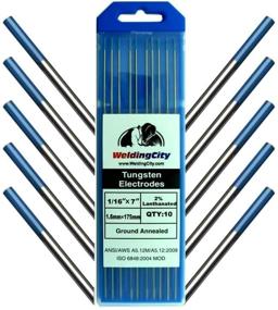 img 3 attached to WeldingCity Premium TIG Welding Tungsten 🔥 Electrode Rod 2.0% Lanthanated - 10 Pack