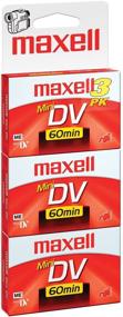 img 1 attached to 📹 Maxell 298016 Mini DV Cassettes 3-Pack: High-Quality Recording for Your Digital Camcorder