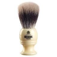 🪒 kent inf1 infinity ultra-soft silvertex synthetic shaving brush with crimped badger-like bristles for superior shaving experience, ideal for creating a perfect lather with shave cream and shaving soap logo