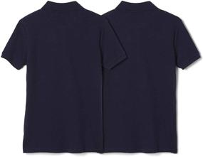 img 3 attached to French Toast Girls' Short Sleeve Stretch Pique Polo - 2 Pack: Comfortable and Stylish Uniform Shirts for Girls