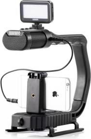 img 4 attached to 🎥 Sevenoak Handheld Stabilizer & Video LED Lights: Enhance Skateboarding Footage for DJI OSMO, iPhone 11, X, 8 Plus, 7, GoPro, DSLR Camera & More!