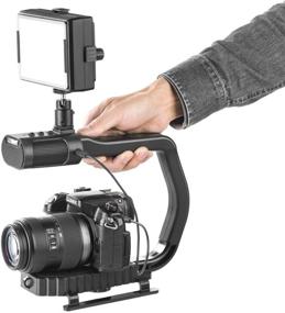 img 2 attached to 🎥 Sevenoak Handheld Stabilizer & Video LED Lights: Enhance Skateboarding Footage for DJI OSMO, iPhone 11, X, 8 Plus, 7, GoPro, DSLR Camera & More!