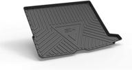 🚗 3w cargo liner - compatible for benz glc trunk mat 2016-2021 | all-weather custom fit trunk liner for benz glc | heavy duty trunk mat for mercedes-benz glc behind 2nd row | black logo