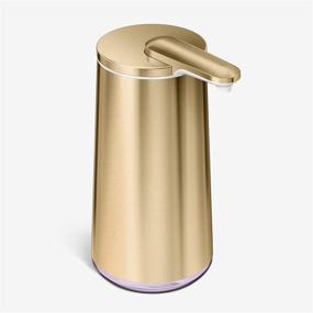 img 4 attached to 🛒 Buy the simplehuman 10 oz. Touch-Free Foam Sensor Pump Dispenser with Lavender Soap and Refillable Cartridges, Brass 10 Ounces!