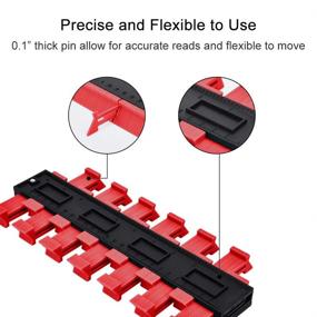 img 1 attached to YOLETO Contour Gauge Profile Tool For Woodworking Hand Tools For Carpenter Cool Gadgets Christmas Gifts For Men Who Have Everything (Red