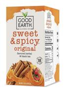 good earth herbal & black tea, sweet & spicy, 18 count tea bags (6-pack) - improved packaging, possible variations logo