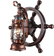 kwoking nautical industrial art deco rustic wood farmhouse wall sconce with clear glass shade логотип