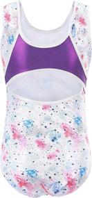 img 4 attached to 🤸 Stunning NXmaoyi Girls Gymnastics Leotards: Sparkling Sportswear for 5-14 Year Olds