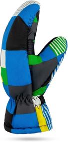 img 1 attached to 🧤 Stay Warm and Play Safe: Kids Ski Snow Gloves for Toddlers - Essential Boys' Winter Accessories