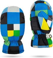 🧤 stay warm and play safe: kids ski snow gloves for toddlers - essential boys' winter accessories logo