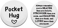 💖 brave heart pocket hug token - inspirational long distance relationship gift logo