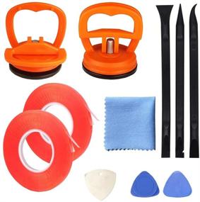 img 2 attached to 11-Piece Screen Repair Tool Set: Heavy-Duty Suction Cup, Pry Tool, Mobile Phone Repair 🔧 Tape - Ideal for iPhone, iPad, iMac, MacBook, Tablet, Laptop, Samsung, and LCD Screen Opening Tools