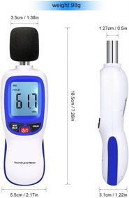 img 2 attached to 🔊 Ejoyous Portable Sound Level Meter, 30-130dB Backlight Measurement