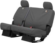 🚗 carhartt seatsaver custom seat covers for chevrolet silverado & gmc sierra – grey, 2nd row 60/40 bench seat cover (ssc8429cagy) logo