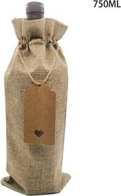 img 2 attached to Bags Reusable Drawstring Birthday Valentine Party Wine