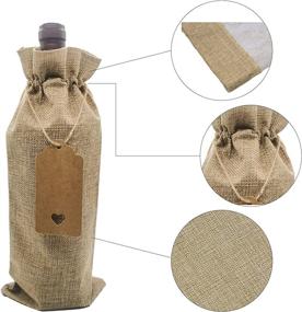 img 3 attached to Bags Reusable Drawstring Birthday Valentine Party Wine