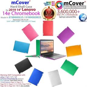 img 3 attached to 📦 mCover Hard Shell Case for 2019 14" Lenovo 14e Series Chromebook Laptop (Excludes Older 14" Lenovo N42 / S330 and 11.6" N22 / N23 / N24, etc Chromebook) (LEN-C14e Clear)