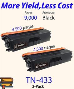 img 3 attached to 🖨️ ColorPrint 2-Pack TN433BK Compatible Black Toner Cartridge for HL-L8260CDW L8360CDW L8610CDW DCP-L8410CDW MFC-L8690CDW MFC-L8900CDW Printer