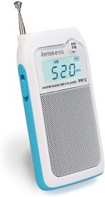 img 4 attached to 📻 Retekess PR12 Portable Pocket Radio AM FM: Ultimate Walking Companion - Small & Digital with Headphone Socket & Clear Display (White)
