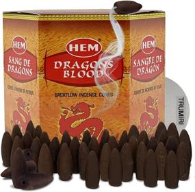 img 4 attached to 🐉 Dragon's Blood Backflow Incense Cones: Enhance Ambiance with Inscent Waterfall, Aromatic Smoke Fountain, Haze Falls, and Mat Bundle