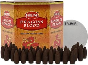 img 1 attached to 🐉 Dragon's Blood Backflow Incense Cones: Enhance Ambiance with Inscent Waterfall, Aromatic Smoke Fountain, Haze Falls, and Mat Bundle