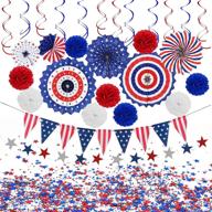 patriotic decorations party american birthday logo