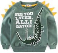 dinosaur sweatshirts for toddlers: boys' cute pullover t-shirt, fashion hoodies & sweatshirts logo